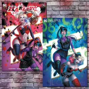 š„ HARLEY QUINN #75 WARREN LOUW TRADE + MINIMAL VARIANT SET PUNCHLINE PRESALE! - Picture 1 of 3