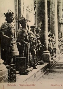 Innsbruck Österreich AK Anfang 1900 selten Hofkirche Fürstenstatuen Gotik  - Bild 1 von 5