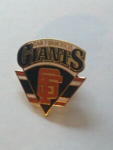 Vintage New SAN FRANCISCO GIANTS Logo MLB Baseball Gold Tone Pin Pinback 