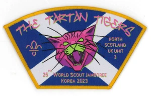 2023 World Scout Jamboree UK HIGHLANDS IRELAND & NE SCOTLAND SCOUTS Cont Patch - Bild 1 von 2