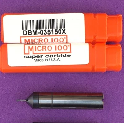 MICRO 100   DBM-035150X Miniature Coolant Thru Boring Bar .035” AlTiN🎯Machinist - Image 1 of 4