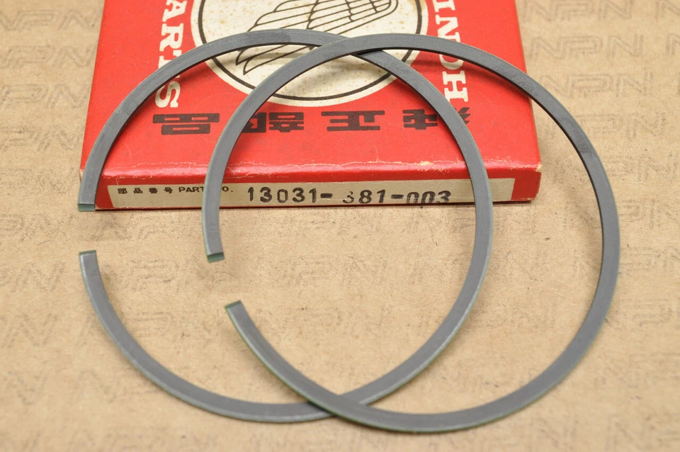 NOS Honda CR250 M MR250 .50 Oversize Piston Ring Set for 1 Piston 13031-381-003 - Image 1 of 1