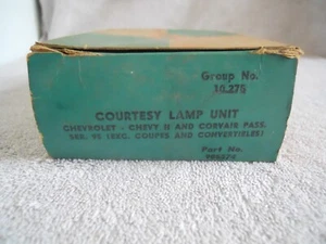 NOS 1963 Chevrolet Impala Bel Air, Chevy II & Corvair Courtesy Lamp Unit - Picture 1 of 3