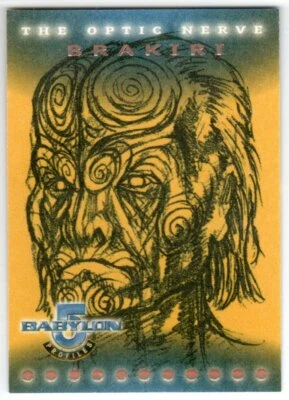 BABYLON 5 1999 SKYBOX PROFILES ON8 THE OPTIC NERVE INSERT CARD Brakiri - Image 1 of 2