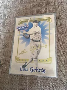 2000 Kenner SLU Starting Lineup LOU GEHRIG All Century Team Card Only - Picture 1 of 2