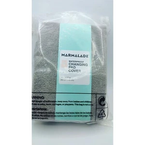 Cubierta de almohadilla cambiadora estándar impermeable gris suave tejido de felpa mezcla de algodón 17" W x - Imagen 1 de 3