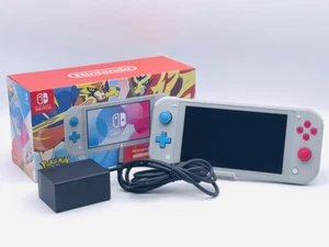 Nintendo Switch Lite Console Pokemon Zacian Zamazenta Used Japan - Picture 1 of 4