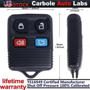2X Keyless Entry Remote Control Car Key Fob Clicker Transmitter Replace For Ford - Picture 1 of 12
