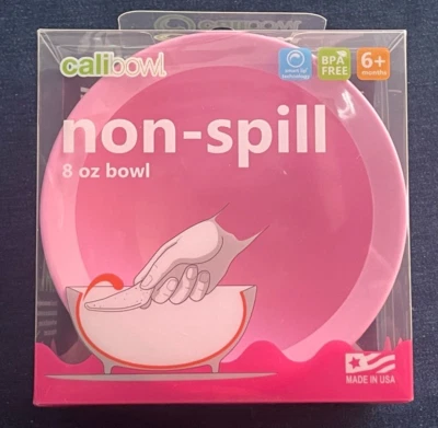 Сделано в США Calibowl розовый 8 унций чаша не пролить BPA бесплатный набор из 4 - Изображение 1 из 4