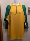 Seattle Supersonics Women's 2XL Yellow 1/4 Zip Green Sleeved Pullover NWT