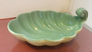 Blue Waters Pottery Bovey Tracey Leaf Dish 21 cm - Picture 1 of 7