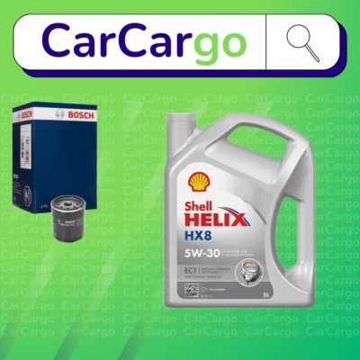 BOSCH Service Kit Fit Volvo V50 1.8 Petrol 2004-2010 Filter Shell 5W-30 5L - Image 1 of 4