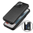 For iPhone 13 Pro Max Phone Case Leather Card Wallet Slot Kickstand Cover
