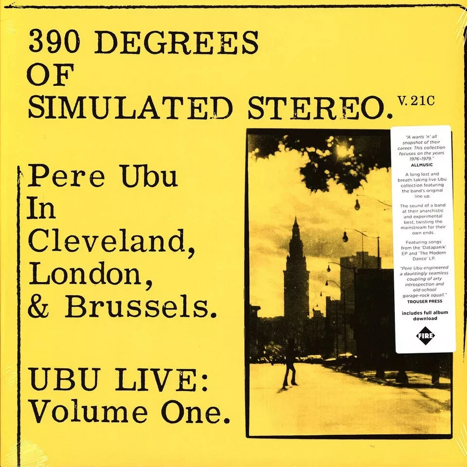 Pere Ubu - 390 Degrees Of Simulated Stereo V2.1 (Vinyl LP - 1981 - US - Reissue) — 第 1/1 张图片