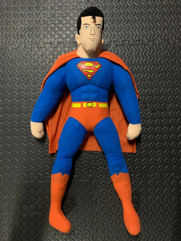 Muñeca Superman de 35 pulgadas de alto de peluche de colección Kelly Toys DC Comics - oreja cosida Foto 1 de 4