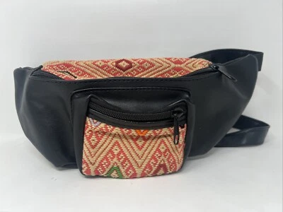Riñonera Azteca Cintura Cinturón Bolso Cadera Pecho Boho Correa Ajustable Adulto Unisex Foto 1 de 4