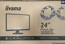 iiyama ProLite X2483HSU-B5 Full 1080p HD LED Monitor (HDMI DP USB Hub) VAT Incl
