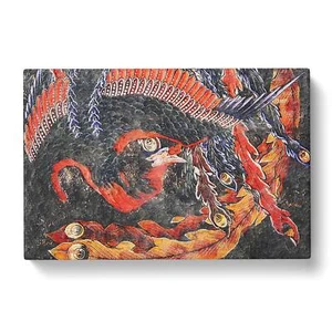 Stampa tela arte da parete Phoenix di Katsushika Hokusai immagine incorniciata - Foto 1 di 3