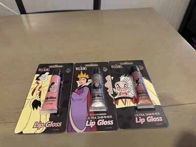 Disney Villains блеск для губ Cruella & Evil Queen лот из 3 - Изображение 1 из 4