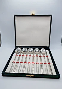 Chopsticks Soup Spoon Set 5 Settings Total Kitchen Brillant Stainless Steel - Picture 1 of 8