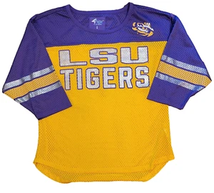 Damen Large LSU Tigerauge Trikot Shirt 4her von Carl Banks gelb lila silber - Bild 1 von 19