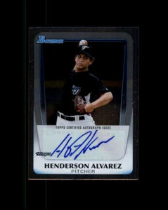 2011 Bowman Draft Prospect Autographs #HA Henderson Alvarez (ref 163800) - Picture 1 of 2