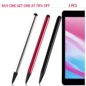 3X Universal Capacitive Touch Screen Stylus Soft Ball Pens For Mobile Phone Tab - Picture 1 of 7