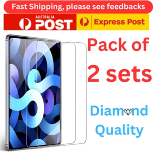 Tempered Glass Screen Protector For Apple iPad 10th 9th 8th 7th 6th Gen Air 5 4 - Picture 1 of 23