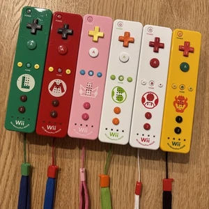 NINTENDO WII Remote Motion Plus MARIO LUIGI PEACH YOSHI TOAD KOOPA Set of 6 Lot - Picture 1 of 10