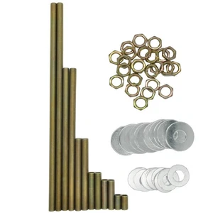 Lamp Rod,All Thread Lamp Pipe,Lamp Repair Assortment of Hardware,Yellow Zinc ... - Picture 1 of 4