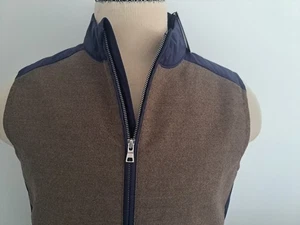 PETER MILLAR CROWN CRAFTED RYE New Men’s FULL Zip sleeveless vest/Jacket Sz M - Picture 1 of 18