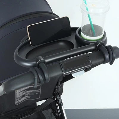 Plateau universel pour poussette avec support de téléphone et bras de - Photo 1/4