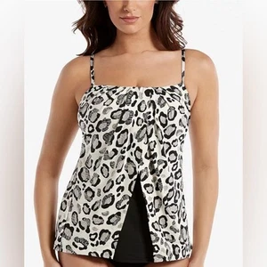 Canotta Tankini Miraclesuit Purrfectly Posh Jubilee Flyaway - Foto 1 di 10