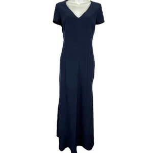 Show Me Your Mumu Womens Navy Fit & Flare V-Neck Mermaid Formal Maxi Dress sz M - Picture 1 of 15