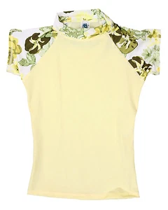 POINT CONCEPTION WOMAN'S JR  RASH GUARDLIGHT YELLOW ELM RS20 NWT  - Picture 1 of 1