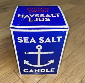 SVENSK DROM Havssalt Ljus SEA SALT CANDLE - New in Box SWEDISH DREAM - Picture 1 of 8