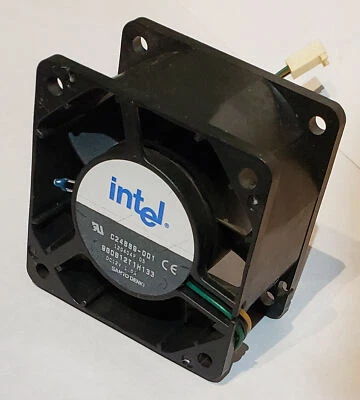 NEW Intel Socket 603 Xeon CPU Fan, C24889-001 60x60x38mm, 12 VDC, 3-pin plug  - Image 1 of 2