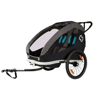 Hamax Traveller Twin Child Lightweight Bike Trailer Black / Grey - Picture 1 of 7