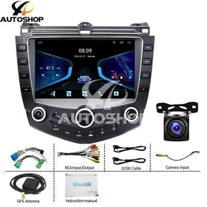 CarPlay Android 12 Head Unit GPS Player Stereo Radio For Honda Accord 2003-2007 - Picture 1 of 14