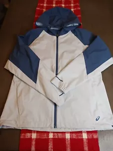 Asics Damen Gr. M Runner Full Zip wasserdichte Sportjacke mit Kapuze Reißverschlusstaschen - Bild 1 von 5