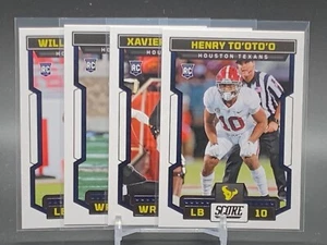 2023 Score Novato #378 374 353 356 Will Anderson/Tanque Dell/Kavier Hutchinson - Imagen 1 de 5