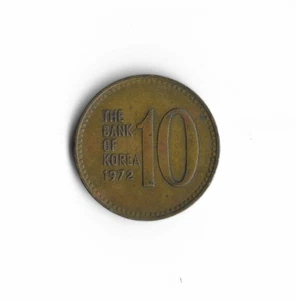 1972 South Korea - 10 Won - 985 - Brass - 4g - Picture 1 of 2