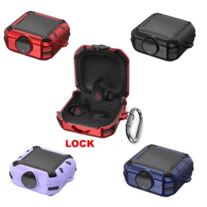 Funda con bloqueo para auriculares Beats Fit Pro cubierta de carga a prueba de golpes con llavero - Imagen 1 de 10