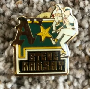 Oakland A's Steve Karsay Stars of Tomorrow Unocal 76 Hat Pin #1 - Picture 1 of 2