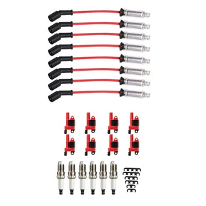 8PCS/Set Ignition Coil+Spark Plug+Wire For Chevy Suburban 1500 2007-2012 - Picture 1 of 17