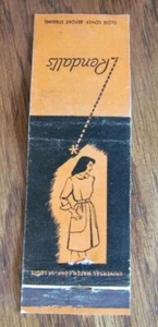 CLOTHING STORE MATCHBOOK COVER: RENDALL'S EMPTY MATCHCOVER -G23 - Picture 1 of 1