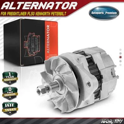 Alternador para Freightliner FL50 FL60 Kenworth K300 T300 Peterbilt 160A 12V CW Foto 1 de 4