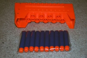 NERF MAGSTRIKE AS-10 Blaster/Gun Replacement Ammo Clip/Magazine Orange + DARTS - Picture 1 of 5