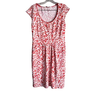 Boden Women's Dress Size 8 Floral Modal Cotton Knee Length Sleeveless Pleated - Picture 1 of 9