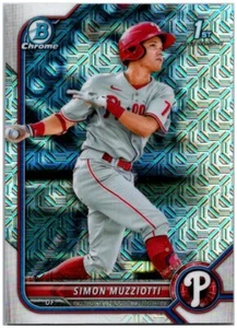Bowman Chrome Prospects 2022 #BCP-40 Simon Muziotti - Mojo ¡Envío gratuito! - Imagen 1 de 2